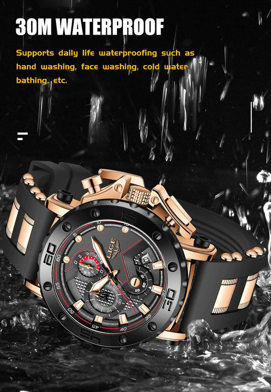 Luxury Mens Watches Large Dial Sports Watch