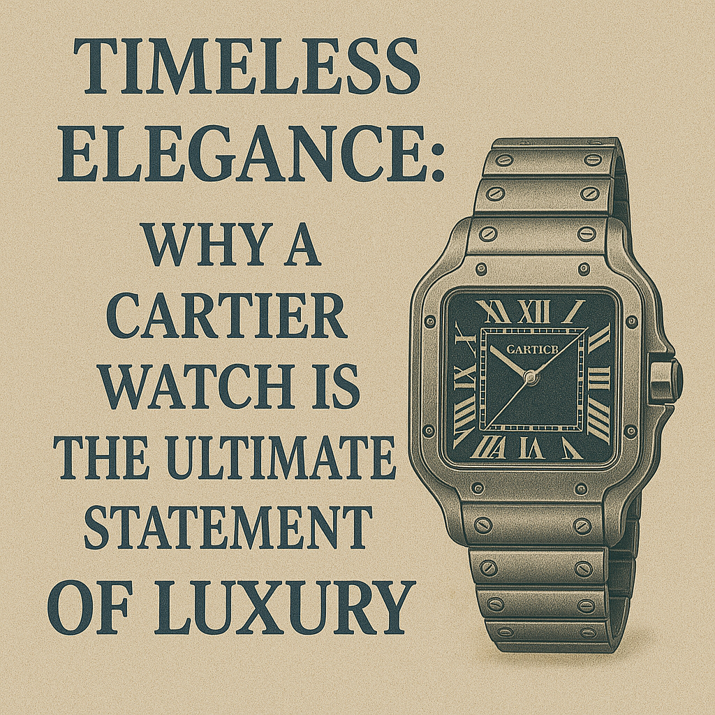 Timeless Elegance: Why a Cartier Watch is the Ultimate Statement of Luxury
